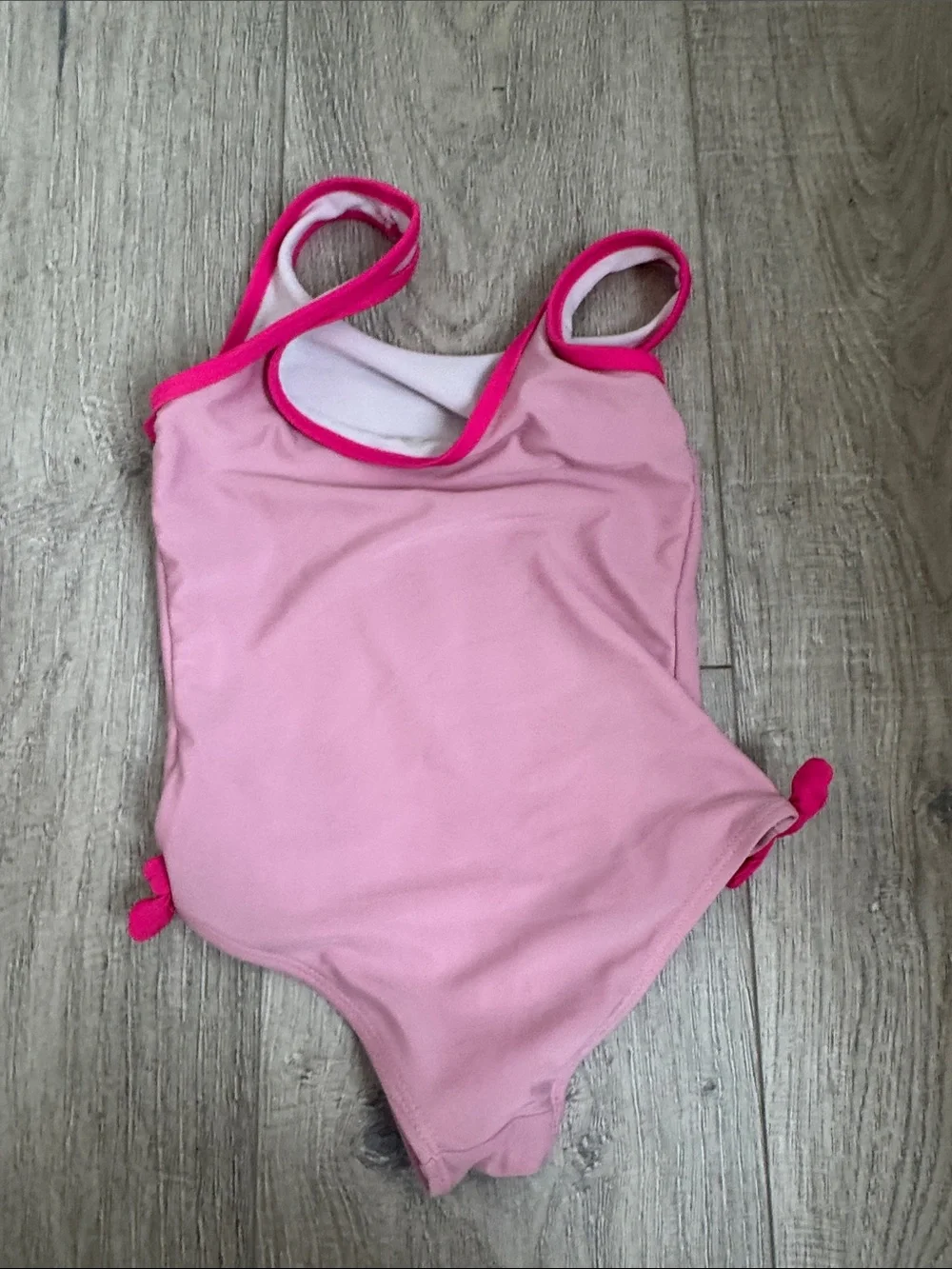 Kids Pink Cartoon Rainbow One-Piece Swimsuit Size 5-6